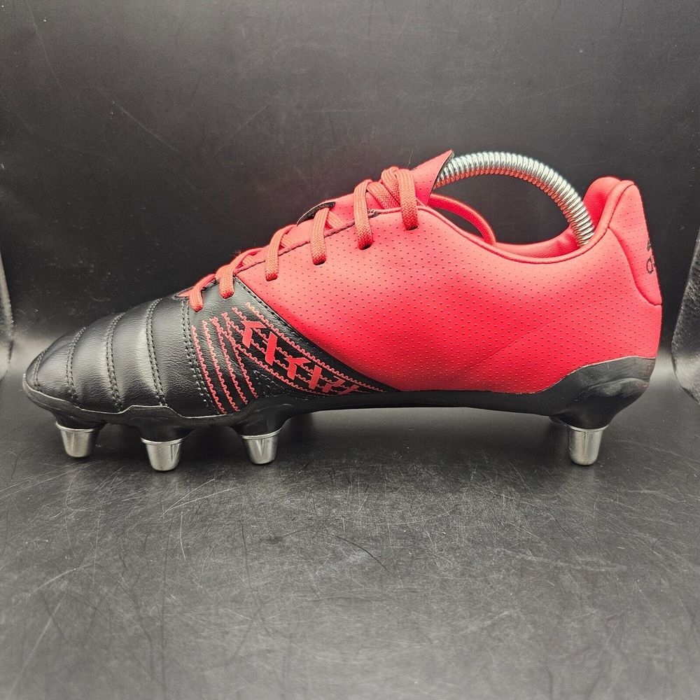 Adidas Kakari X-Kevlar 2 SG Black Red Sz 8 Football Soccer Rugby Cleat EF3397 - Picture 9 of 13